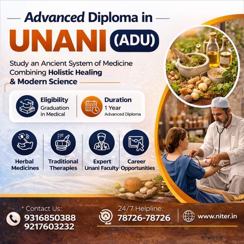 Advanced Diploma in Unani (ADU): Best Course for Herbal & Alternative Medicine Career